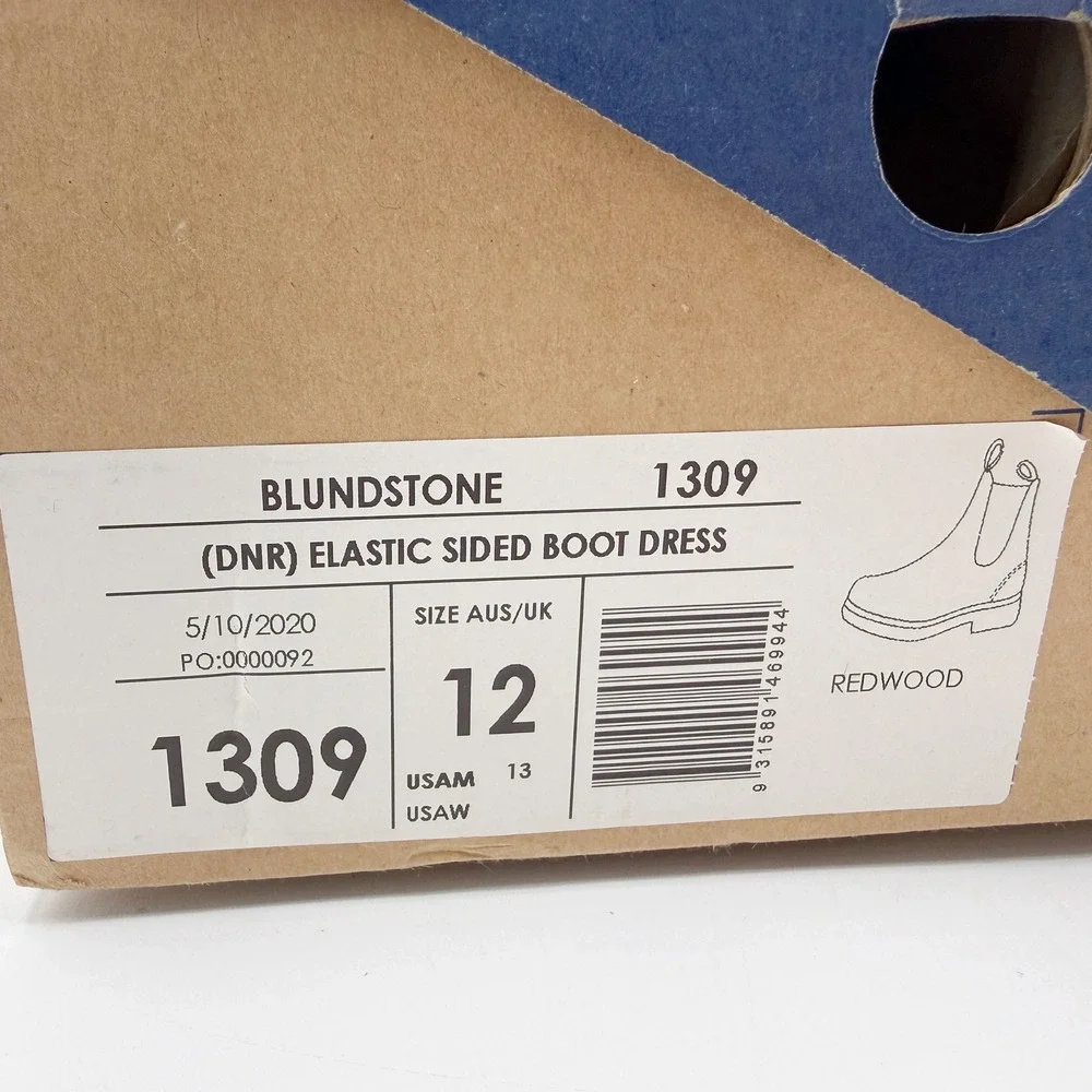 Blundstone 1309 Chelsea Dress Boot Mens Size US 13 / AU 12 Redwood Leather NEW